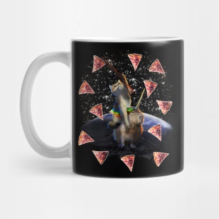 Space Cat Riding Capybara Mug